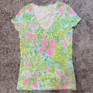 Lilly Pulitzer Floral T-Shirt XS